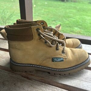 Candie's Camel Lace Up Boots 6.5